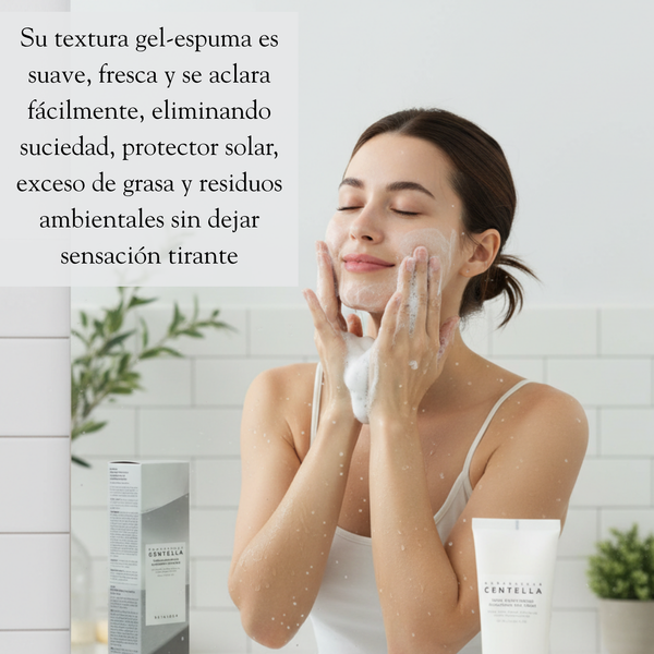 Gel facial limpiador SKIN1004 Tone Brightening en espuma, 125 ml, para una limpieza suave y brillante de la piel.