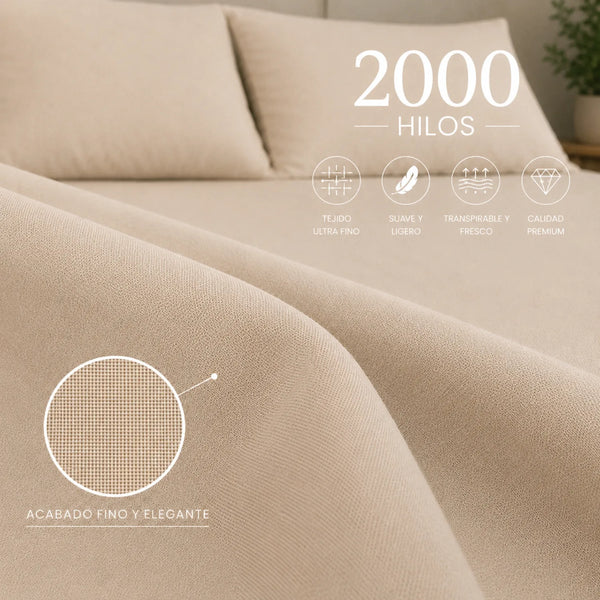 Juego de 4 sábanas ajustables hoteleras de ropa de cama de Enigma Store, con elasticidad y ajuste perfecto para colchones.