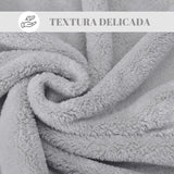 Juego de 2 toallas de baño grandes de microfibra gris, toallas de 90x180 cm con textura suave y absorbente.