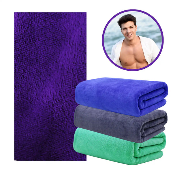 Toalla de microfibra para baño, secado rápido, ideal para natación, viajes y gimnasio, marca Enigma Store, color azul.