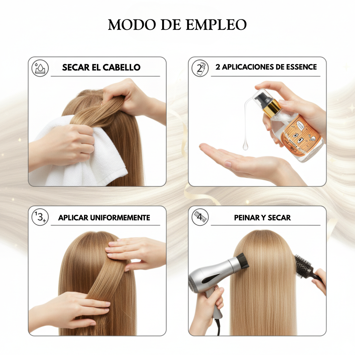 Esencia para cabello Elizavecca CER-100 Collagen Coating A+ Muscle, frasco de 150ml, con diseño en la botella y etiqueta visible.