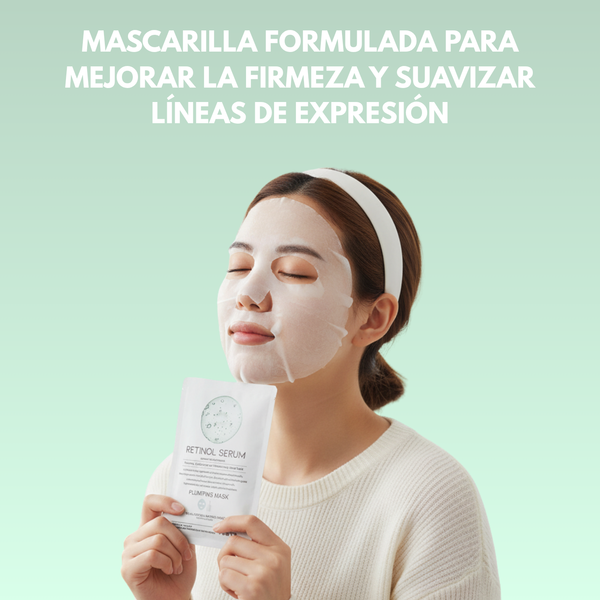 Mascarilla coreana de OOTD con serum de retinol para reafirmar y revitalizar la piel del rostro.
