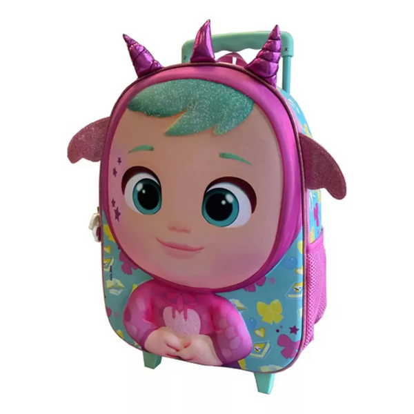 Mochila Infantil 3D Con Ruedas Bruny Orejas Cry Babie