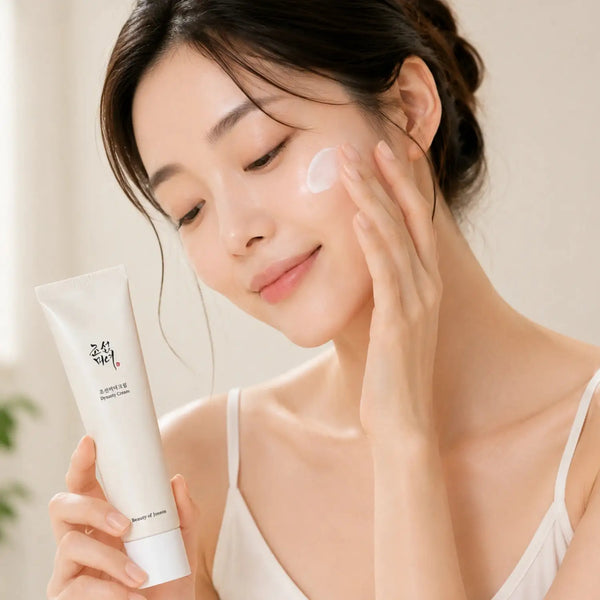 Crema facial coreana Beauty of Joseon Dynasty en envase de 100ml, hidratante y nutritiva para la piel.