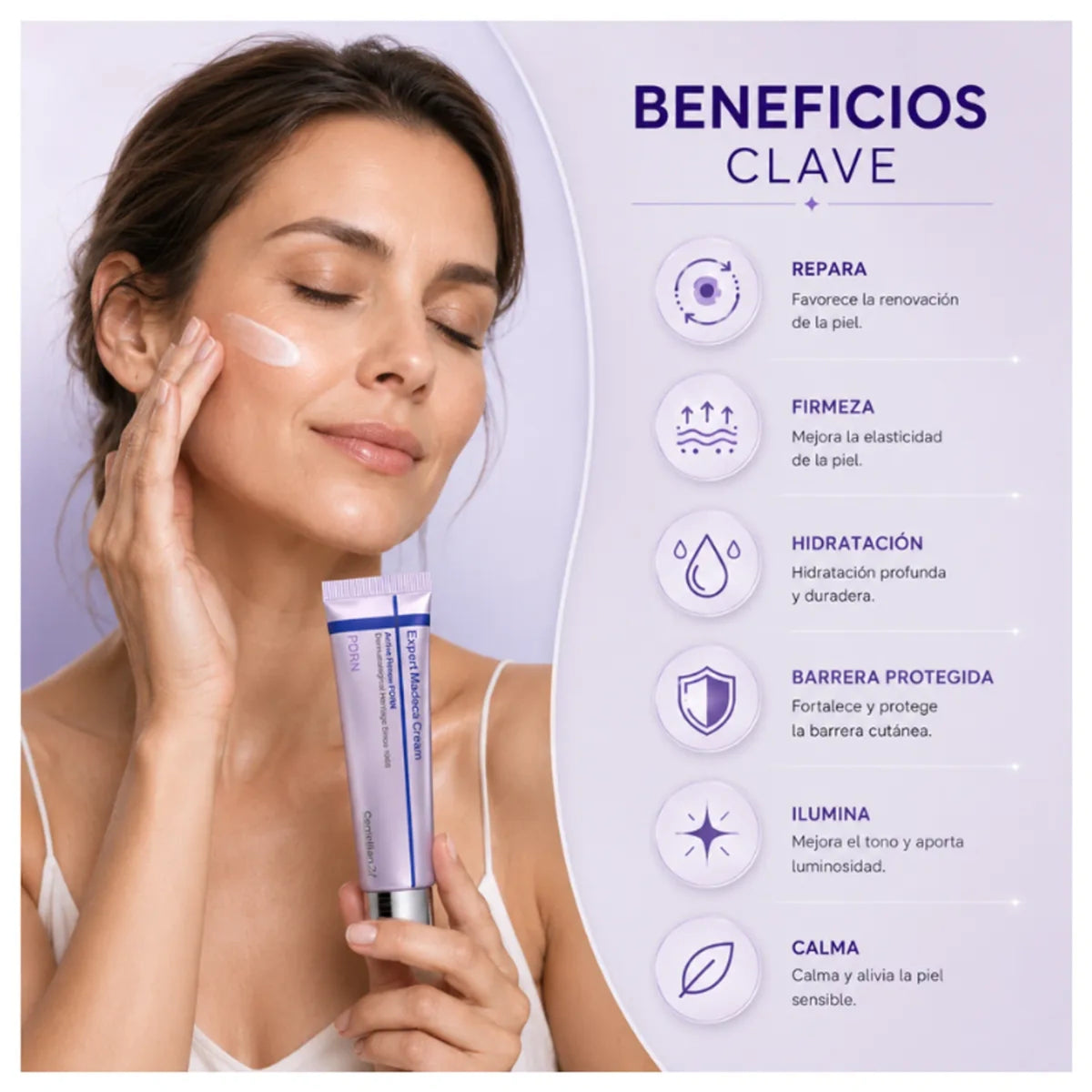 Crema coreana SKIN1004 CENTELLIAN 24 Expert Madeca con PDRN para renovación y cuidado de la piel.