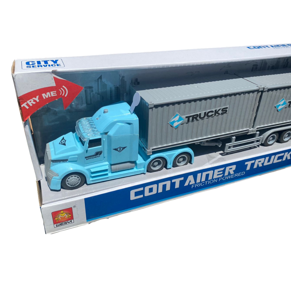 Camion Contenedor Container Truck Con Luz Y Sonido Juguete