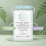 Mascarilla facial coreana OOTD Retinol Serum Plumping para cuidado de la piel, con textura cremosa y fórmula rejuvenecedora.