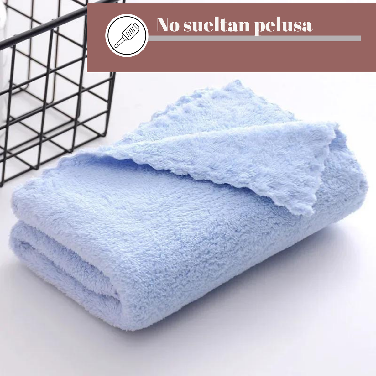 Pack 6 Toalla De Mano Microfibra Baño Spa Hotel Cocina 35x75