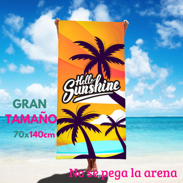 Pack 4 Toallas De Playa De Microfibra Secado Rapido 70x140cm Hombre