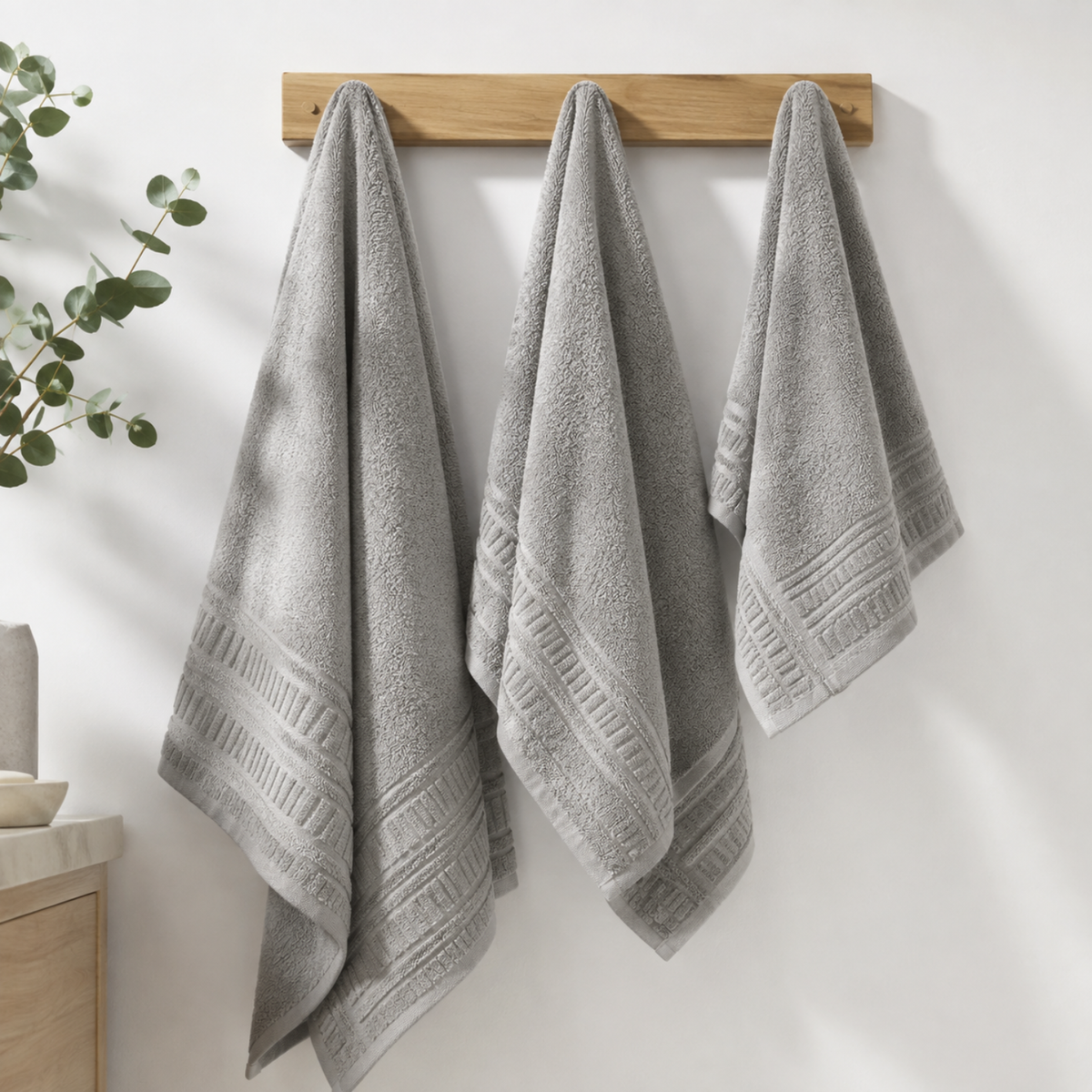 Set de Toallas de Baño Premium 100% Algodón 700 GSM | 3 Piezas