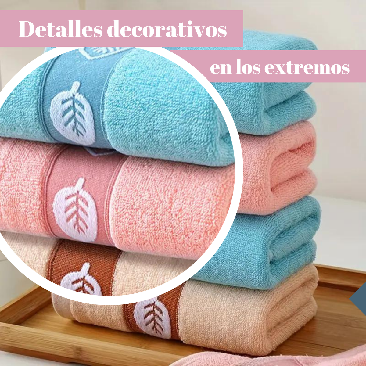 Pack 6 Toallas De Mano Algodon Baño Cocina Hotel Spa 35x75cm