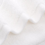 Conjunto de 4 toallas blancas de mano de algodón para peluquería, hotel y spa, tamaño 35x75 cm, de la marca Enigma Store.