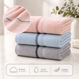 Seis toallas de manos de algodón de cocina y baño en paquete, con textura suave y colores neutros, de la marca Enigma Store.