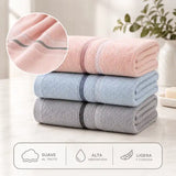 Seis toallas de manos de algodón de cocina y baño en paquete, con textura suave y colores neutros, de la marca Enigma Store.