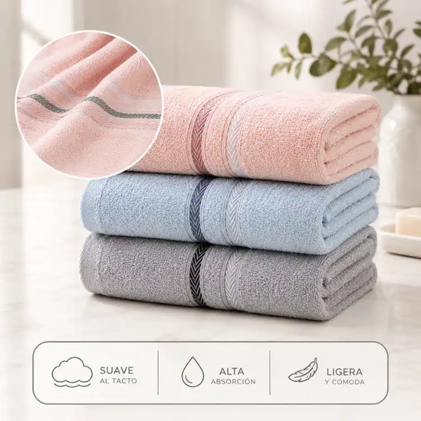 Seis toallas de manos de algodón de cocina y baño en paquete, con textura suave y colores neutros, de la marca Enigma Store.