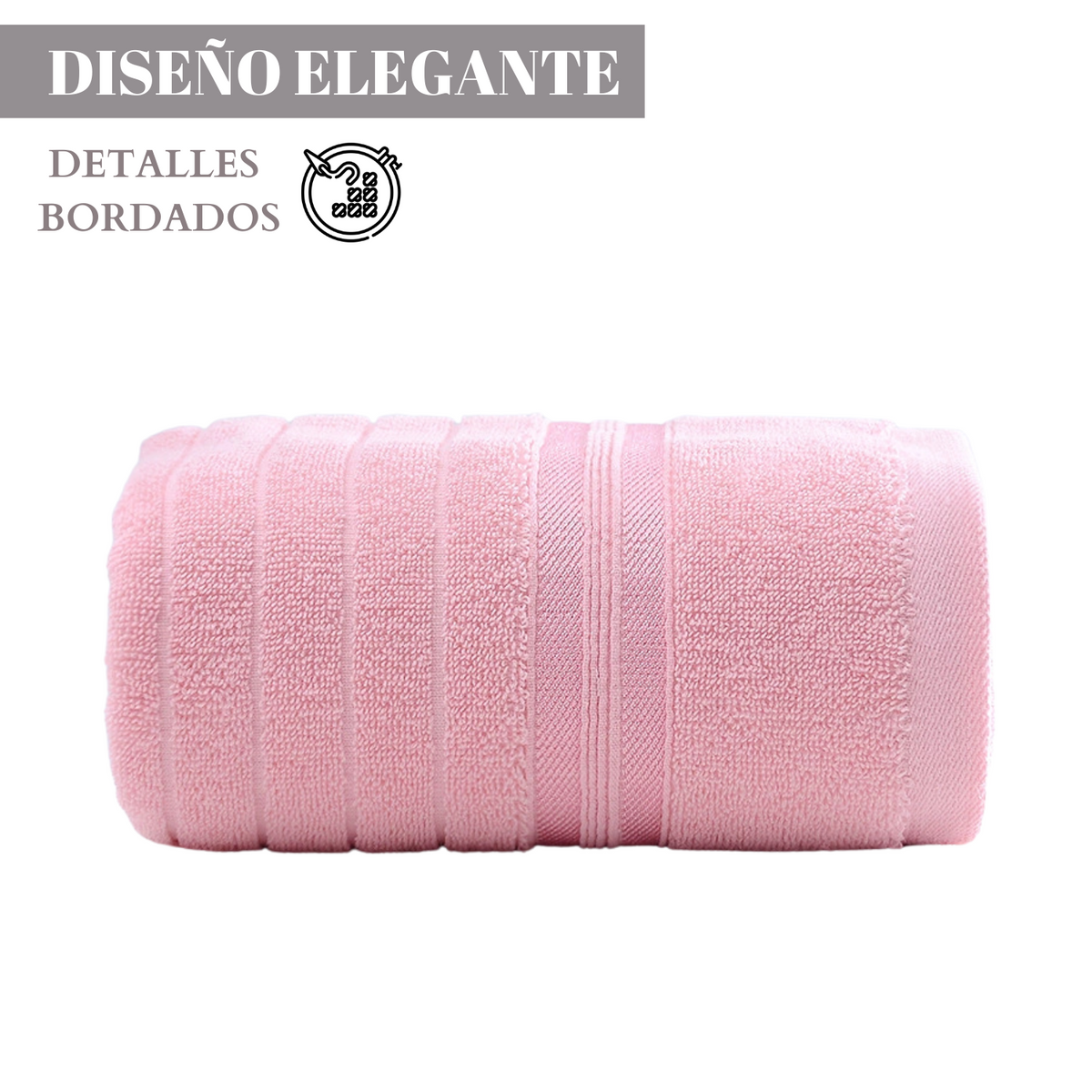 Pack 6 Toallas De Mano Algodon Baño Cocina Hotel Spa 35x75cm