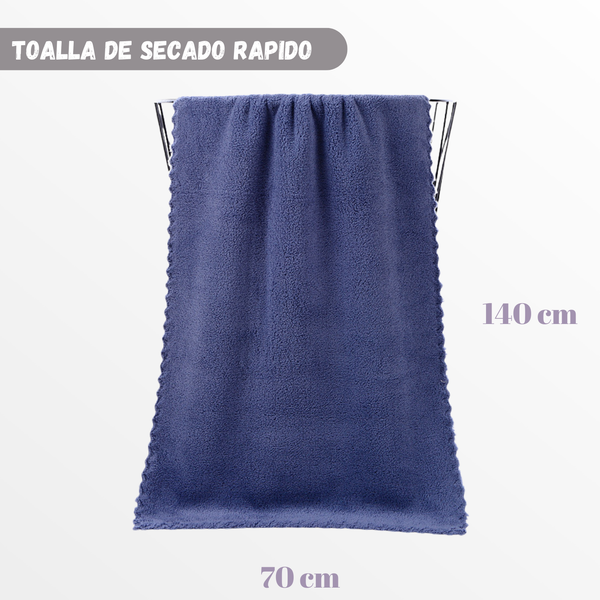 Pack 3 Toalla De Baño Microfibra Secado Rapido Deporte Viaje