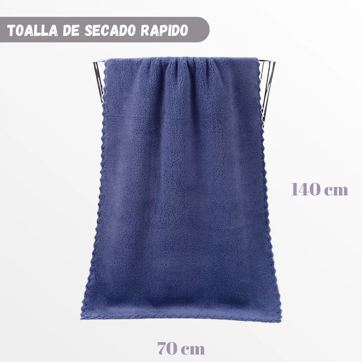 Set de 3 toallas de baño de microfibra para deporte y viaje, secado rápido, en colores variados, de la marca Enigma Store.