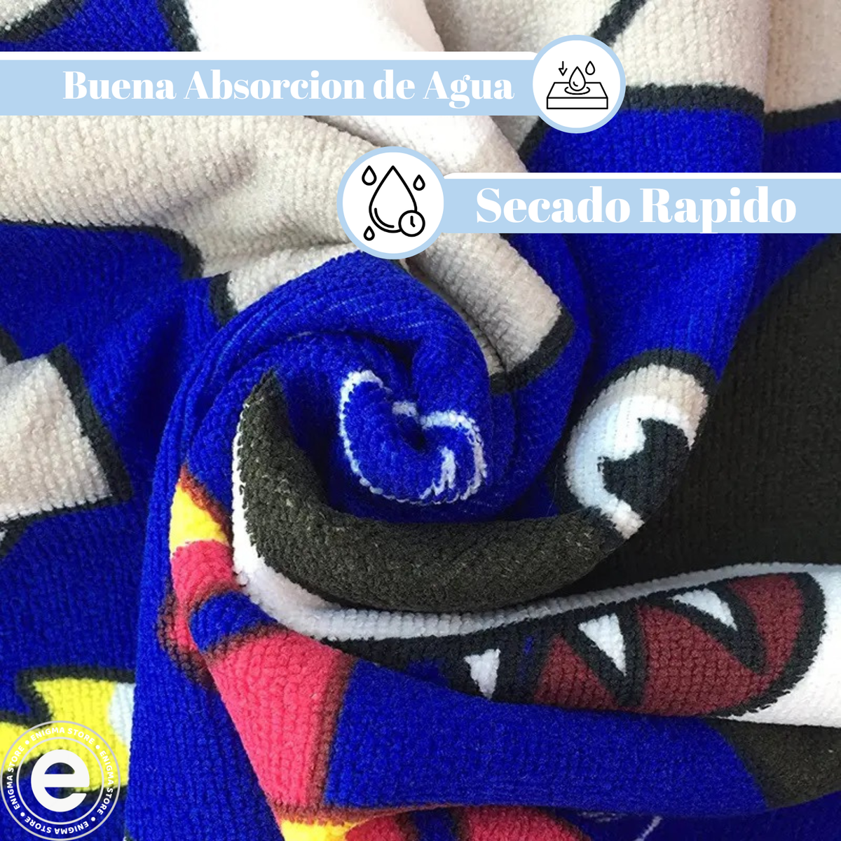 Toalla Capucha De Playa tipo poncho microfibra niño