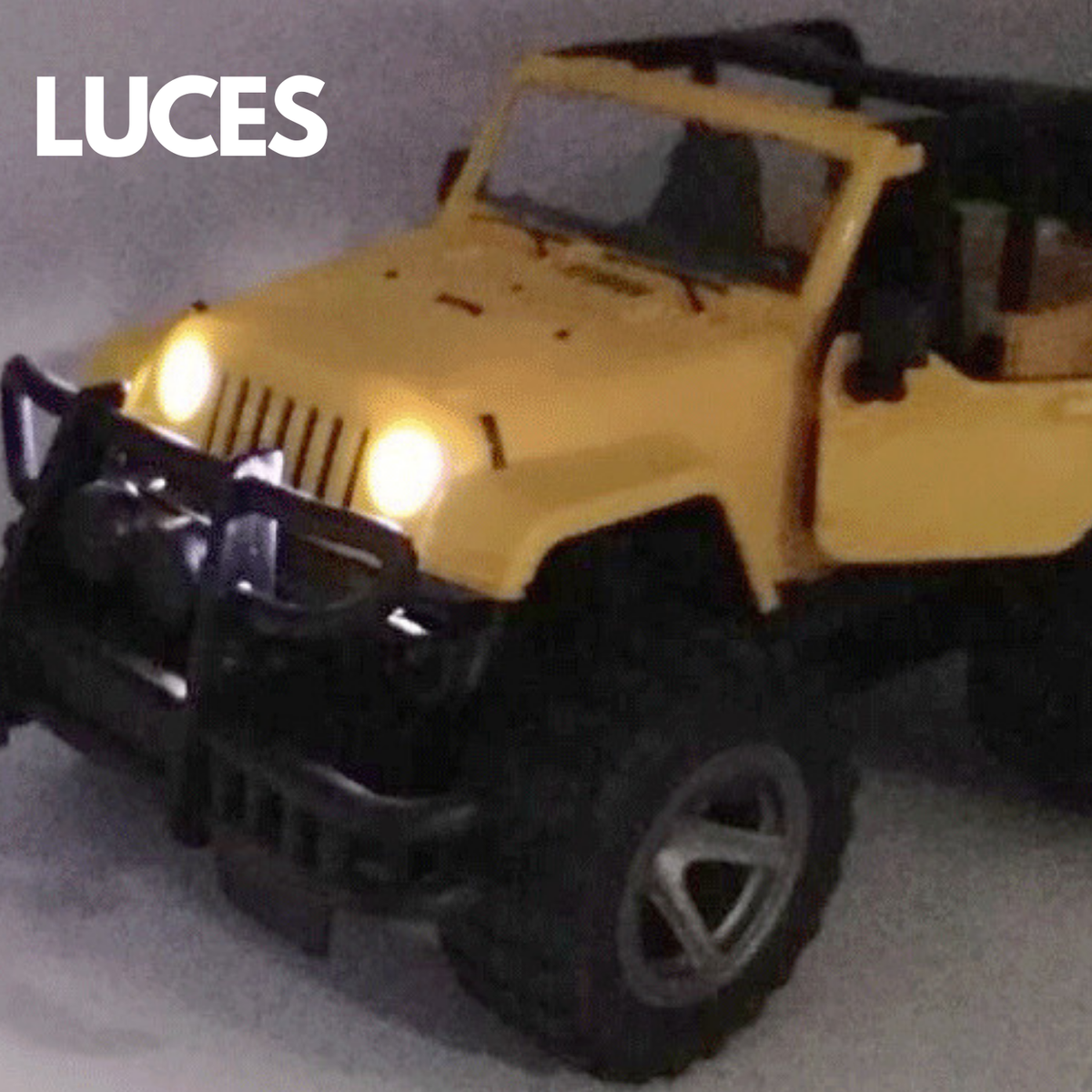 Jeep Juguete A Fricción Con Luces Y Sonido Escala 1:16