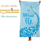 Pack de 2 toallones de microfibra para secado rápido, playa y viaje, tamaño 90x180 cm, de la marca Enigma Store.