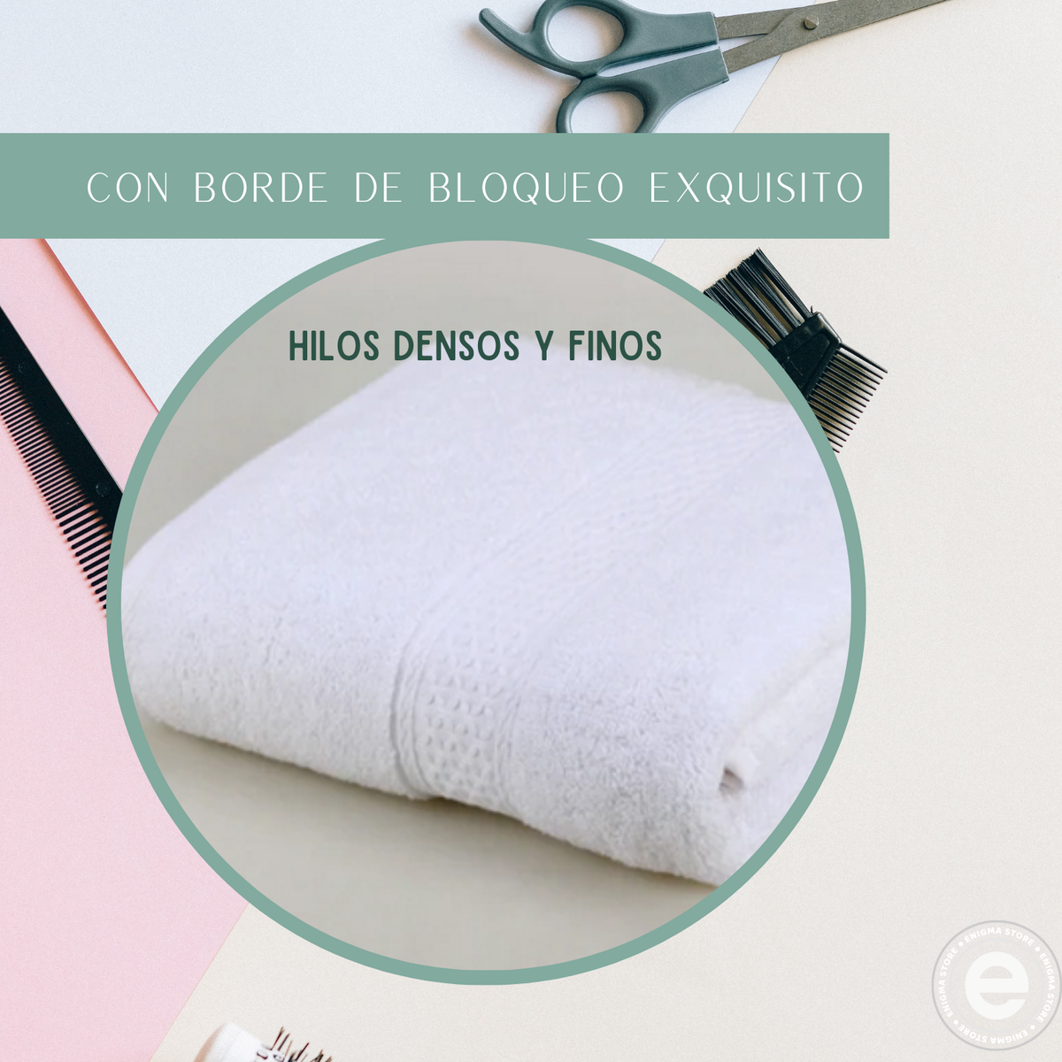 Pack 3 Toalla de Algodón blanca para peluqueria Piso Hotel 50x100 CM