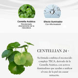 Mascarilla facial CENTELLIAN 24 Madeca Derma para iluminar y tonificar la piel, en envase blanco con tapa dorada.