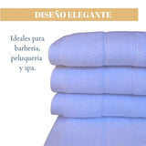 Set de 4 toallas blancas de algodón de 130 g, ideales para hotel y spa, de la marca Enigma Store.