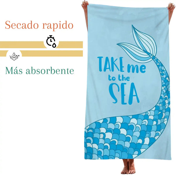 Pack de 2 toallones de microfibra para secado rápido, playa y viaje, tamaño 90x180 cm, de la marca Enigma Store.