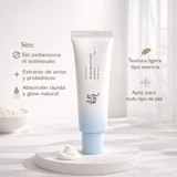 Ampolla de cuidado facial Beauty of Joseon Relief Sun Aqua-Fresh con arroz y vitamina B5, 50ml, para piel radiante y protegida.