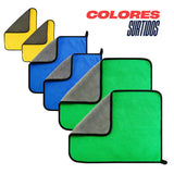 Paños de microfibra para auto de 30x40 cm, set de 12, con textura suave y absorbente, marca Enigma Store.