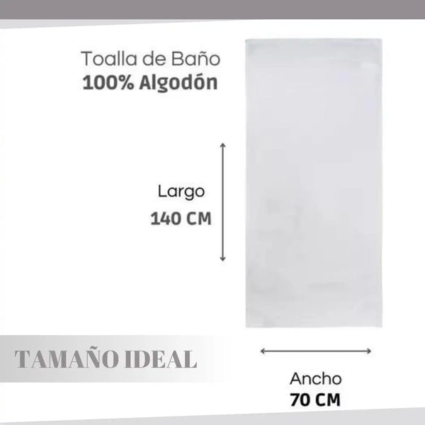 Toallas blancas de ducha de algodón, pack de 3, con peso de 370 gramos, de la marca Enigma Store.