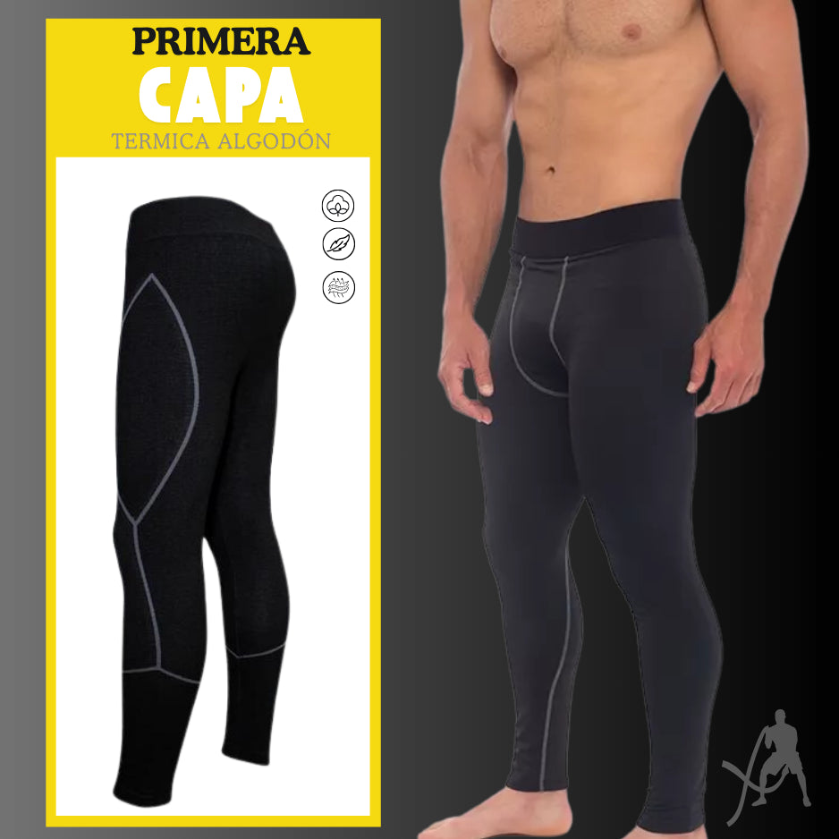 Conjunto Primera Capa Termica Camiseta + Pantalón De Algodón