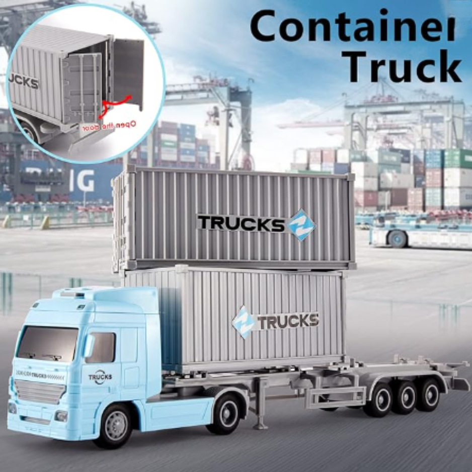 Camion Contenedor Container Truck Con Luz Y Sonido Juguete