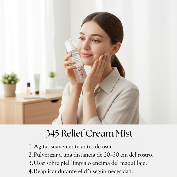 Spray facial de 60ml de la crema alivio Dr Althea, producto coreano de cuidado de la piel, en envase con spray.