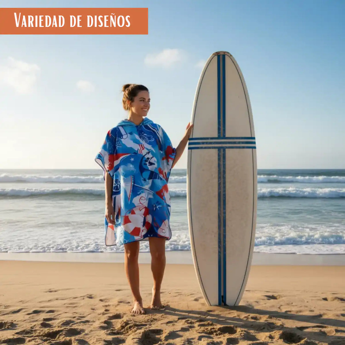 Toalla con capucha para playa adulta de estilo surf con broches, ideal para hombres, de la marca Enigma Store.