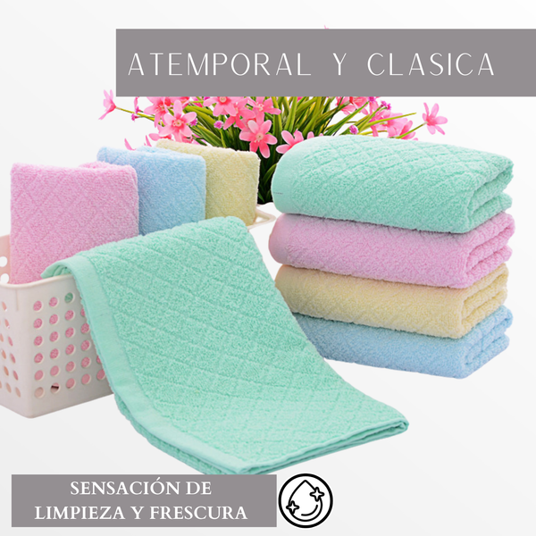 Pack 6 Toallas De Mano Algodon Baño Cocina Hotel Spa 35x75cm