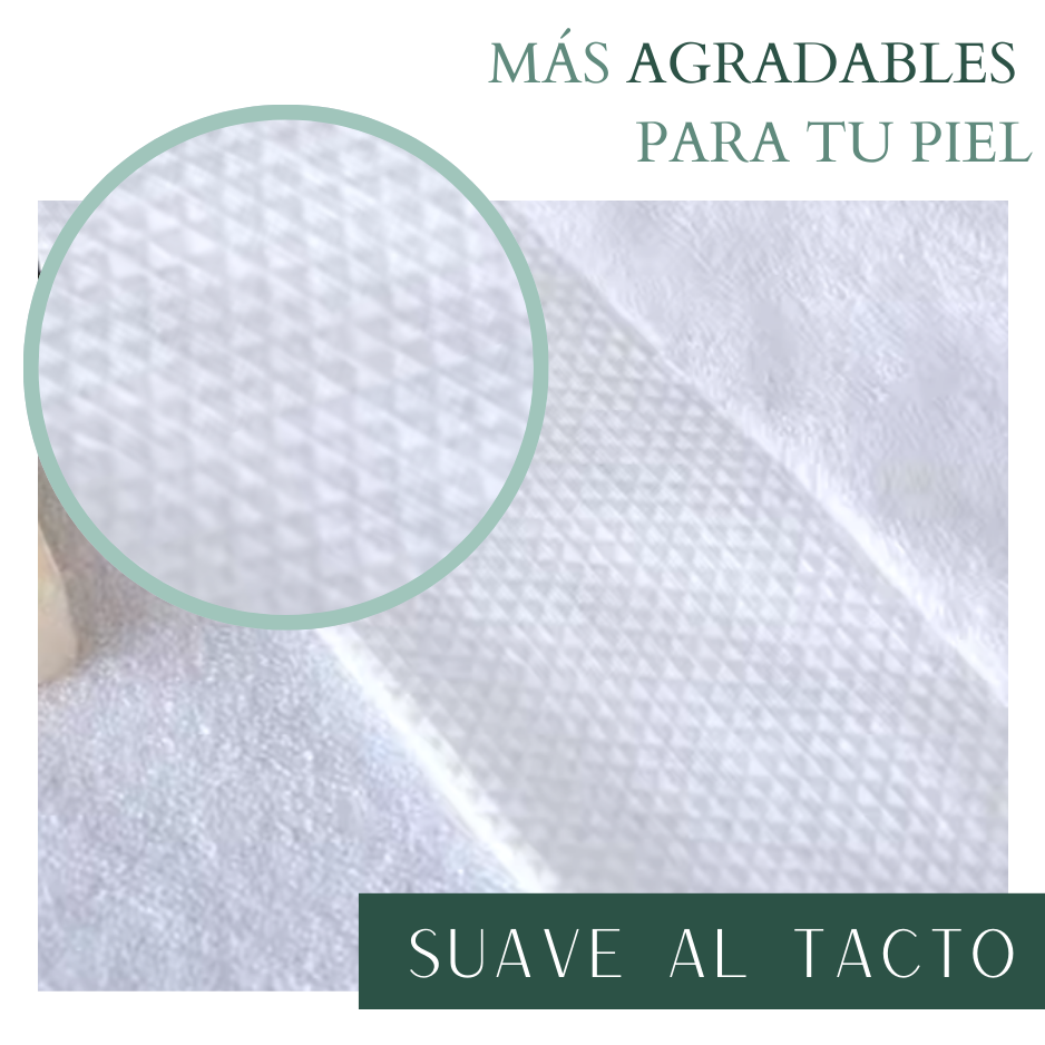 Pack De 4 Toallas Blancas Algodón 75x35 cm Baño Hotel 130 grs