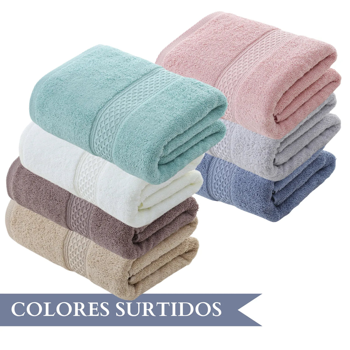 Toallas: Pack De 3 Toallas De Baño Algodon De Cuerpo 70x140cm de 450grs | Enigma Store Chile