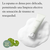 Espuma facial limpiadora de Centella de Mixsoon, producto coreano para cuidado de la piel, en envase de 150 ml.