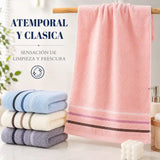 Paquete de 6 toallas de manos de algodón para cocina y baño, en colores variados, de la marca Enigma Store.