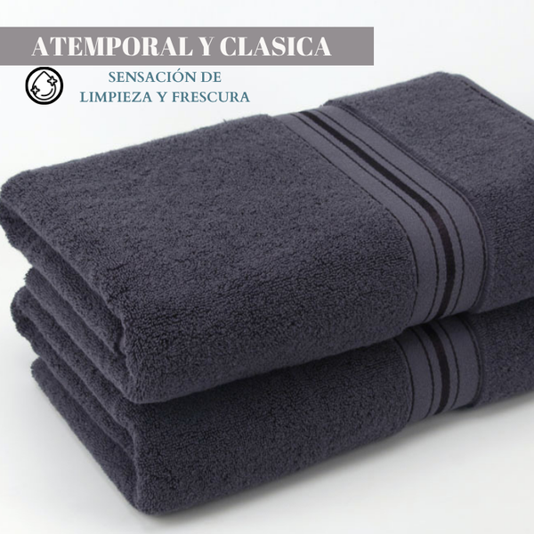 Conjunto de 4 toallas de algodón grafito de 130 g, ideales para hotel y spa, de Enigma Store.