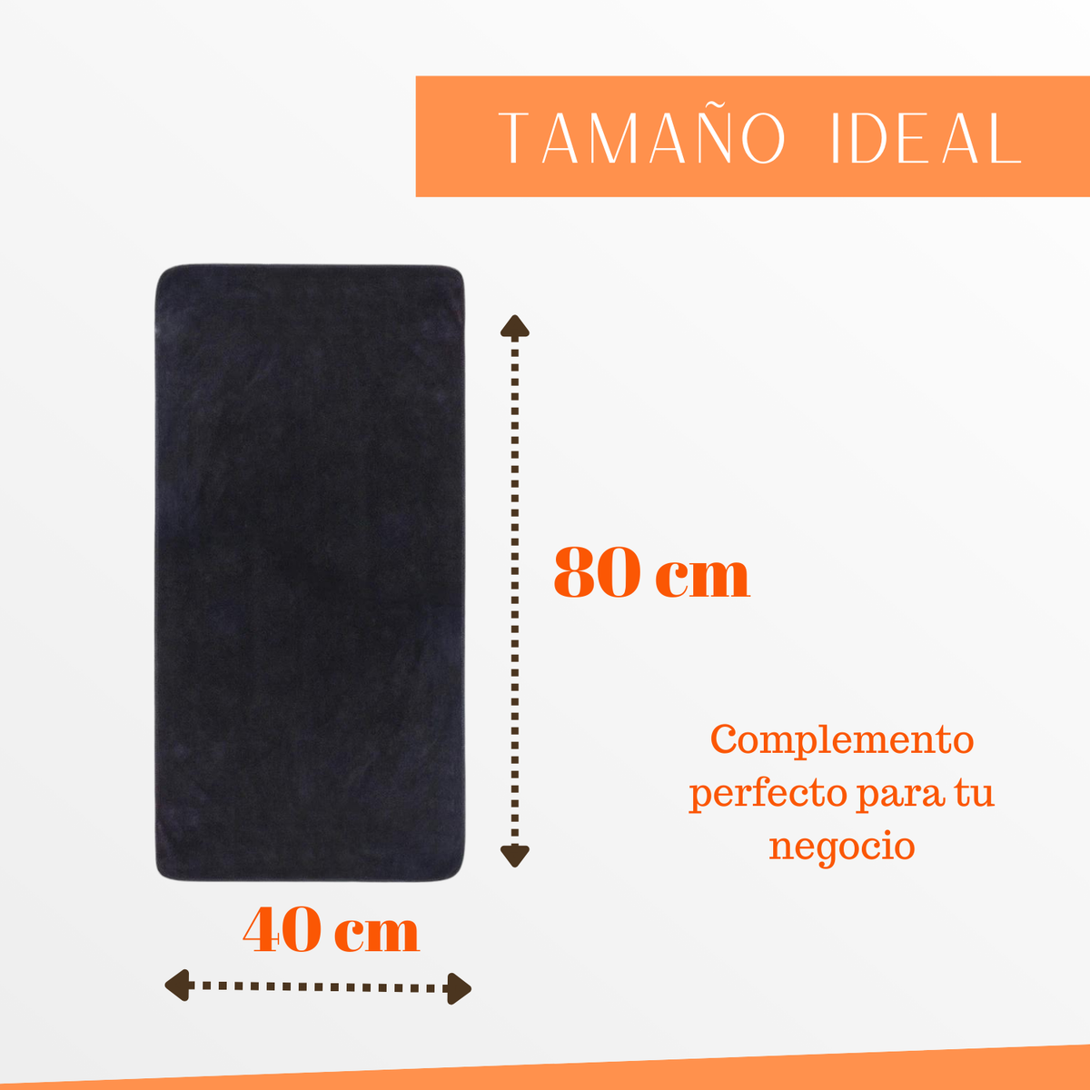 Pack 6 Toalla Microfibra Peluquera Hotel Barberia Spa Gym Piso 40x80 cm