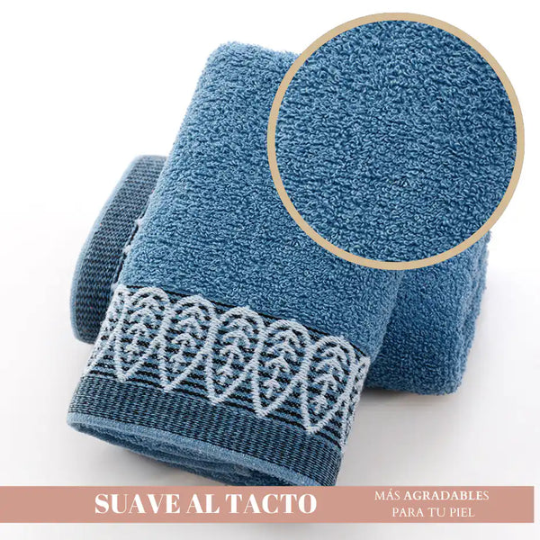 Seis toallas de algodón de 75x35 cm en colores variados para baño y cocina, de la marca Enigma Store.