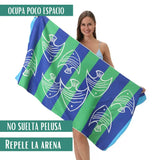 Pack de 4 toallas de playa de microfibra, secado rápido, tamaño 70x140 cm, ideales para hombres, marca Enigma Store.