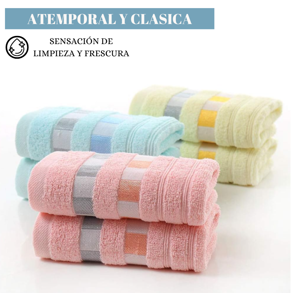 Pack 6 Toallas De Mano Algodon Baño Cocina Hotel Spa 35x75cm