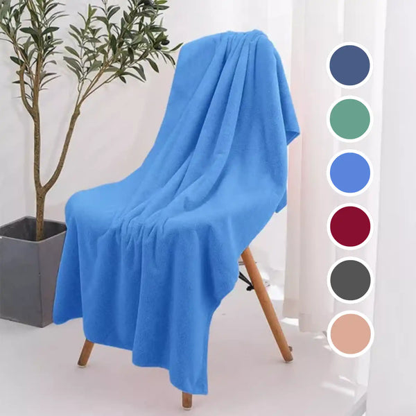 Toalla de microfibra para baño, secado rápido, ideal para natación, viajes y gimnasio, en color azul de Enigma Store
