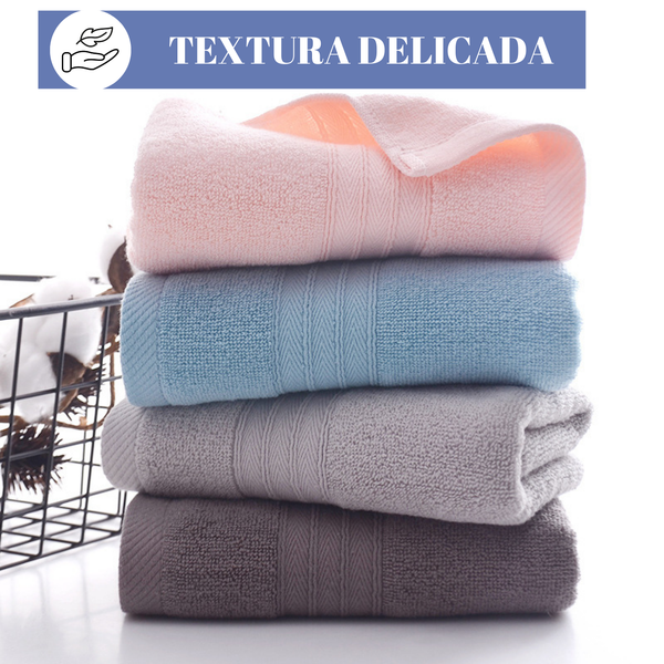 Pack 3 Toallas Baño Hotel 100% Algodón De 70x140 Cm 450gr