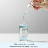 Ampolleta coreana SKIN1004 Hyalu-Cica First Ampoule con envase de 100ml, muestra el frasco y la etiqueta del producto.