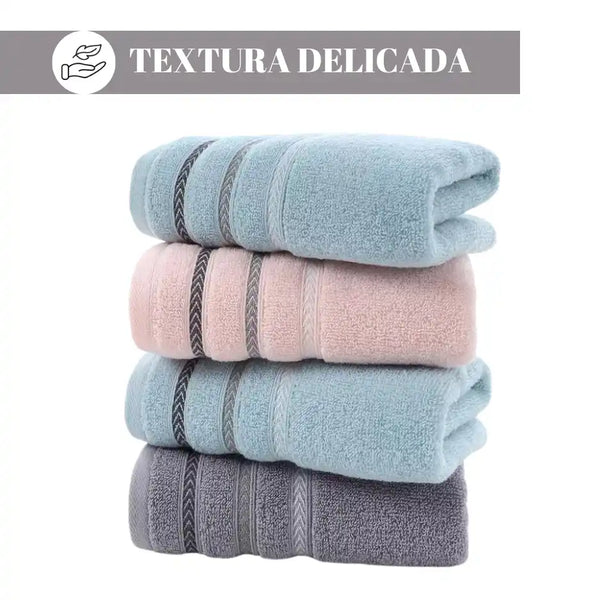 Seis toallas de mano de algodón para cocina y baño, color blanco, con textura suave y bordes cosidos, de la marca Enigma Store.